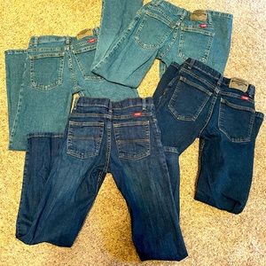4 pairs of boys Wrangler jeans. Size 12 slim.